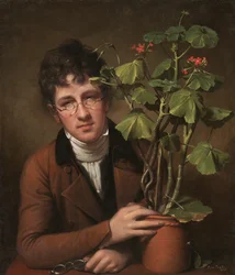 Rubens Peale con un geranio